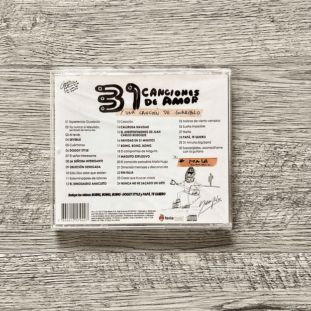 31 Minutos 31 Canciones de Amor y una de Guaripolo CD 2
