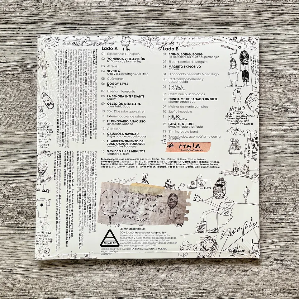 31 Minutos – 31 Canciones De Amor Y Una Canción De Guaripolo Vinilo 3