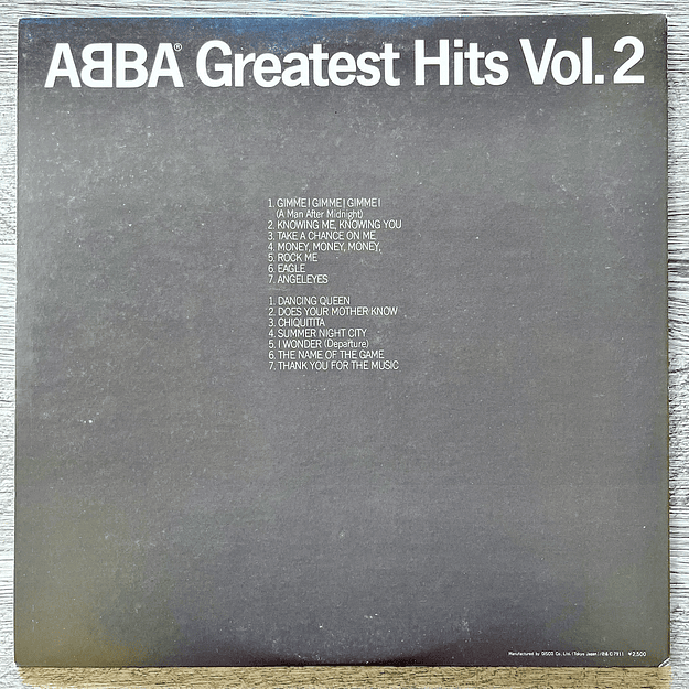 ABBA Greatest Hits VOl.2 Vinilo  2