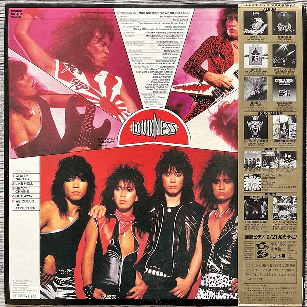 Loudness Thunder in The East Vinilo 4