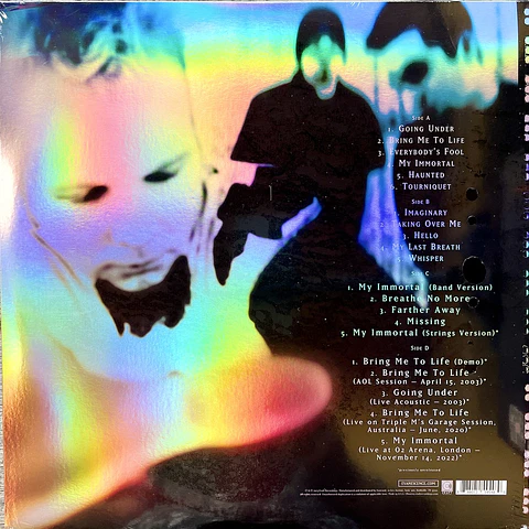 EVANESCENCE FALLEN (20TH ANNIVERSARY) DELUXE EDITION VINILO