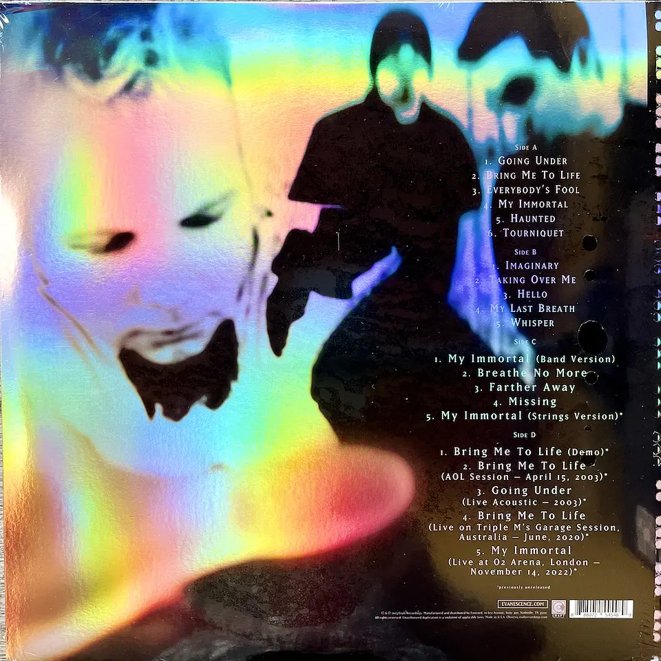 EVANESCENCE FALLEN (20TH ANNIVERSARY) DELUXE EDITION VINILO 2
