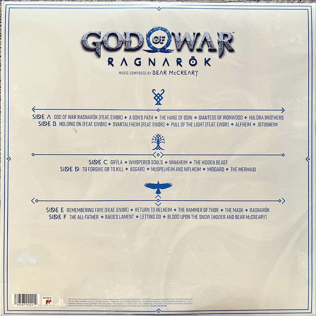 GOD OF WAR RAGNAROK OST VINILO 2