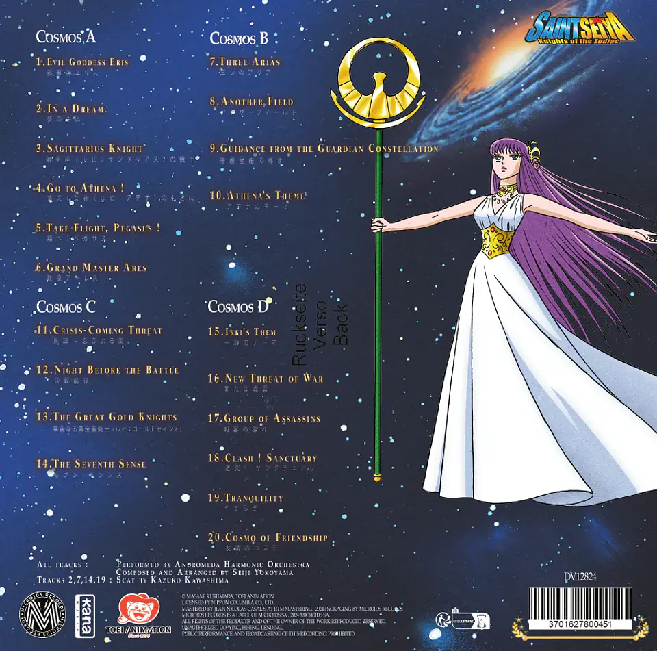 Saint Seiya Music Collection Volume 2 Vinilo (PREVENTA) 3