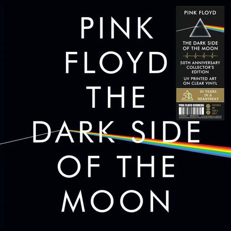 Pink Floyd THE DARK SIDE OF THE MOON  50th Anniversary Edition CLEAR UV Vinilo  1