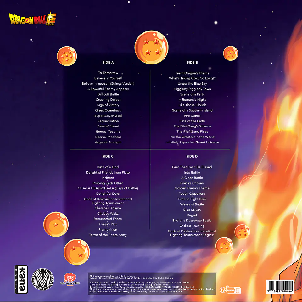 Dragon Ball Super - Original Soundtrack VOL.1 Vinilo (PREVENTA) 3