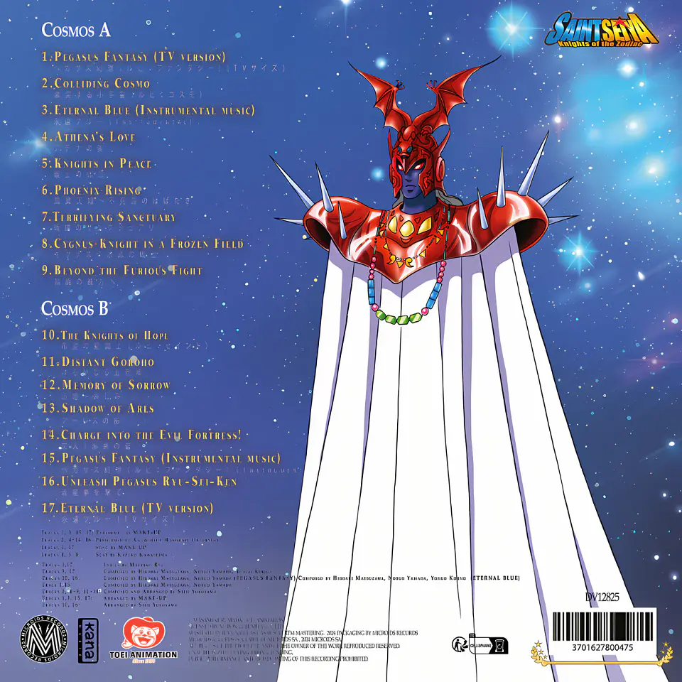 Saint Seiya Music Collection Volume 3 Vinilo (PREVENTA) 3