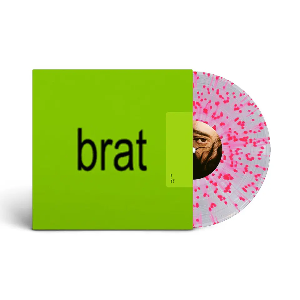 Charli XCX brat Indie Exclusive, Clear Pink Splatter Vinilo (PREVENTA) 2