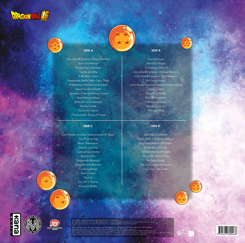 Dragon Ball Super: Original Soundtrack Vol. 2 Vinilo (PREVENTA) 3