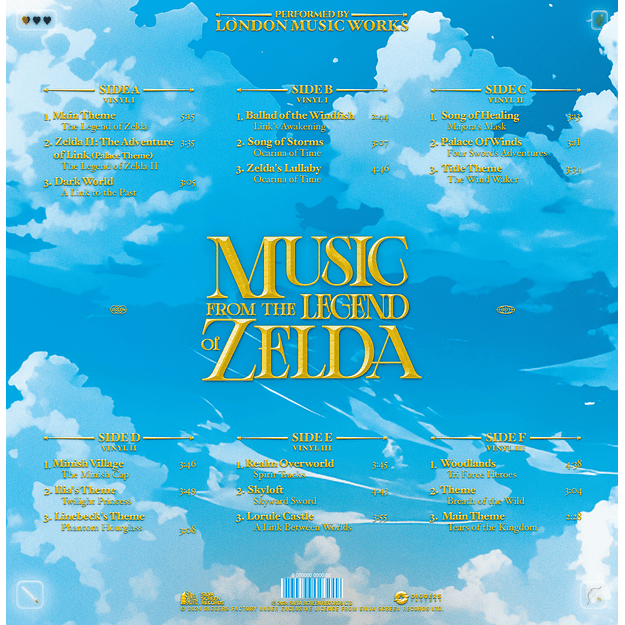 MUSIC FROM THE LEGEND OF ZELDA OST Vinilo  4