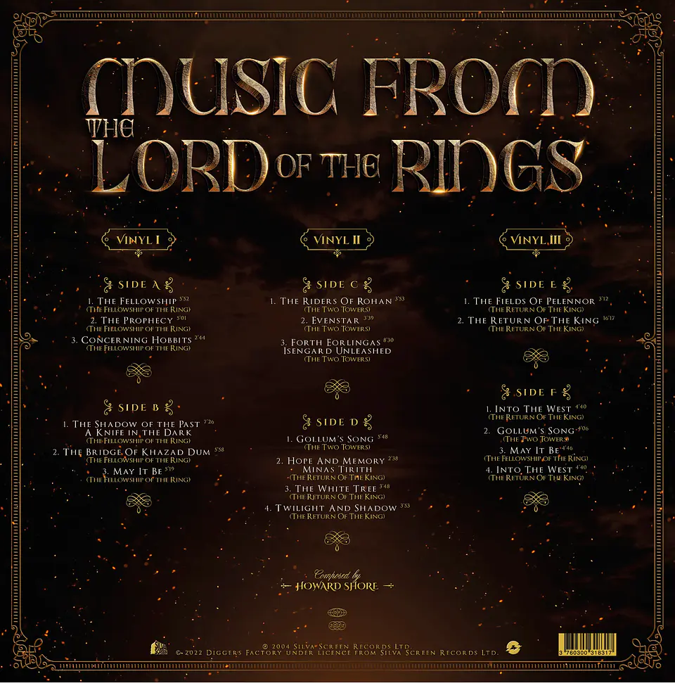 The Lord of the Rings Trilogy Vinilo (PREVENTA) 3