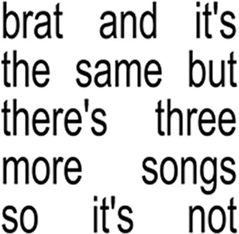 Charli XCX Brat And It's The Same But There's Three More Songs So It's Not Vinilo (PREVENTA)