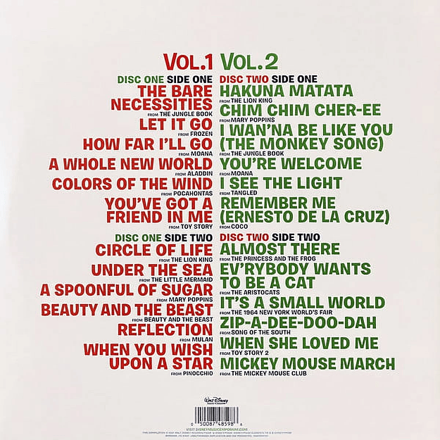 Disney Ultimate Hits Vol.1 & 2 Vinilo (PREVENTA) 3
