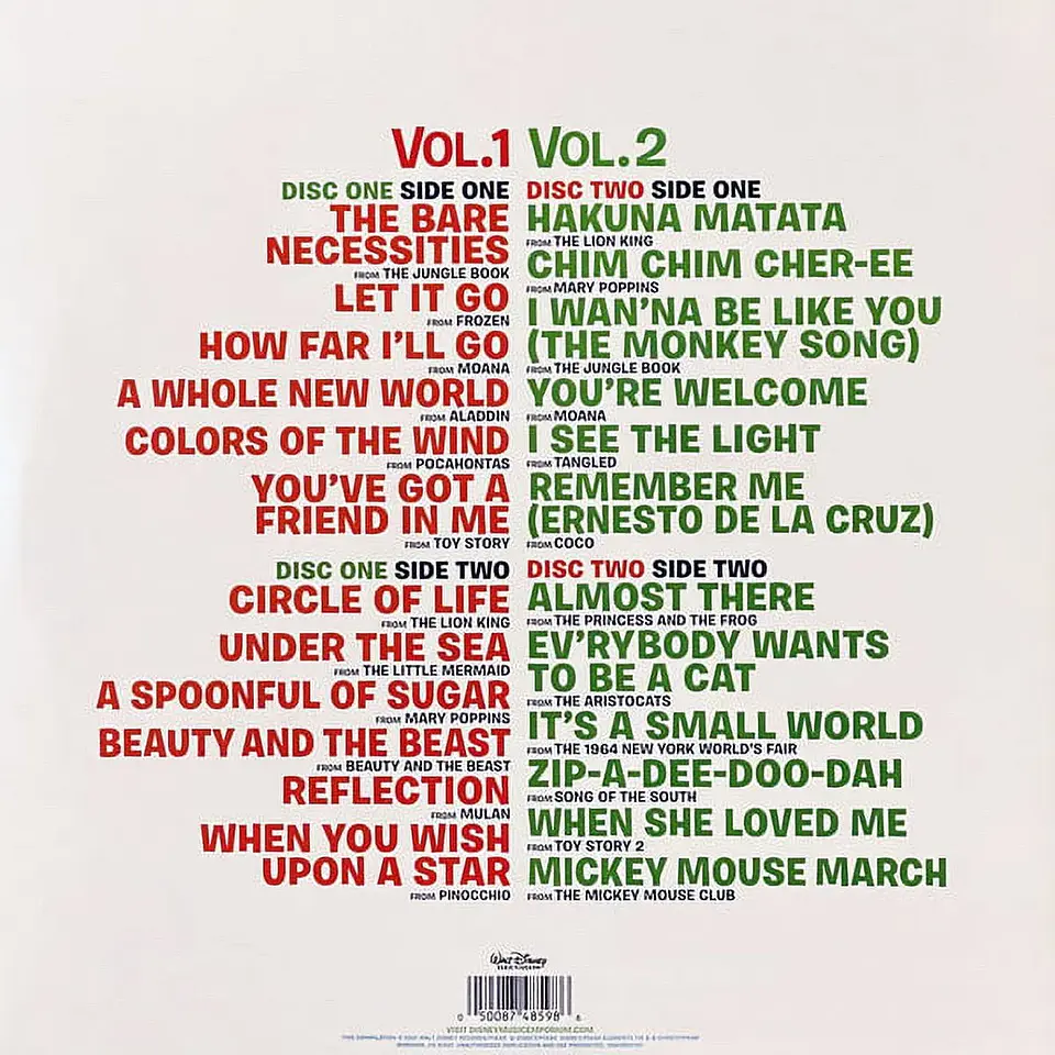 Disney Ultimate Hits Vol.1 & 2 Vinilo (PREVENTA) 3