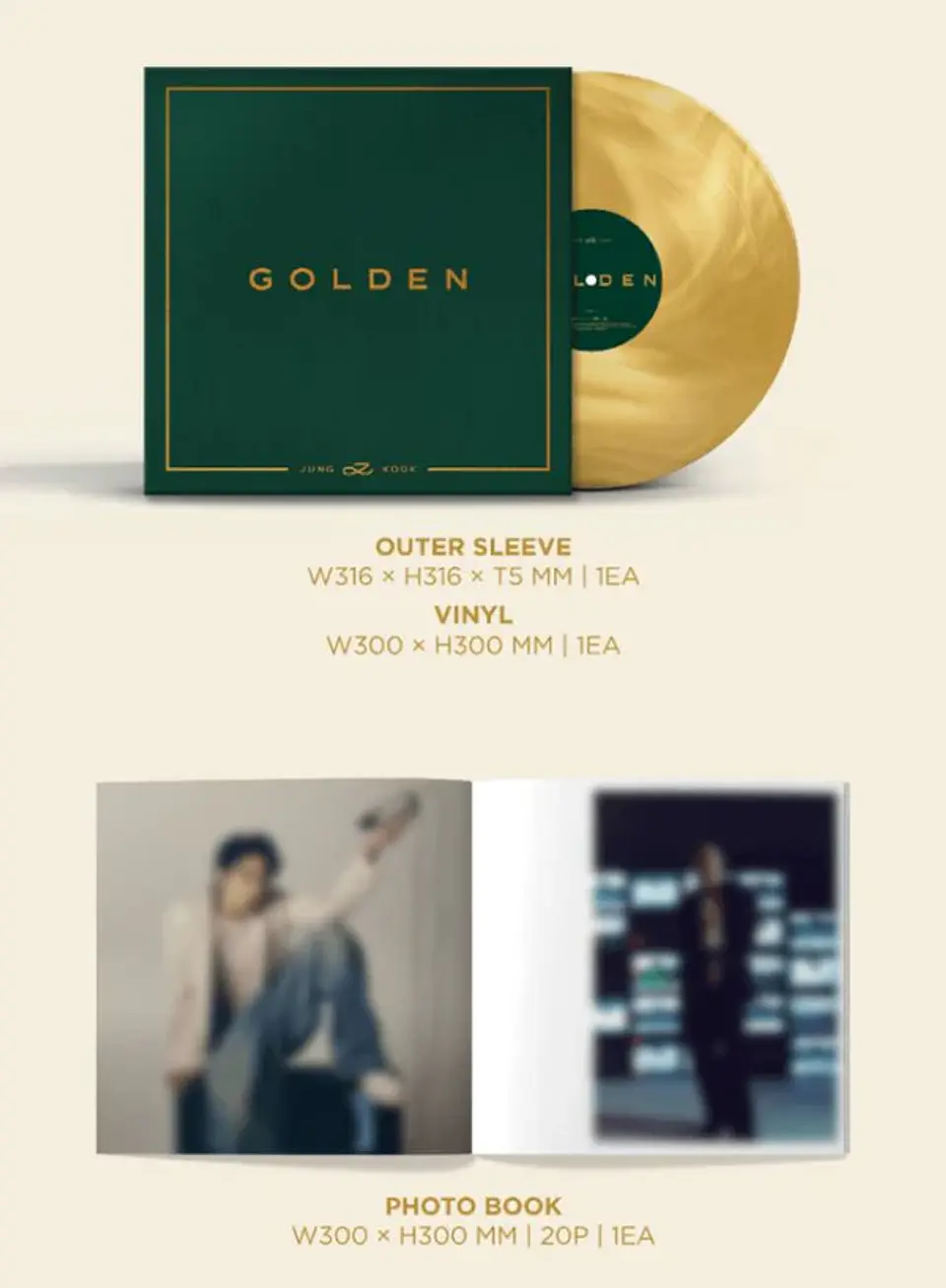 JUNGKOOK (BTS) GOLDEN Vinilo (PREVENTA) 4