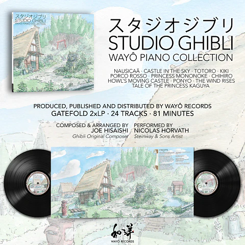 Joe Hisaishi Nicolas Horvath Studio Ghibli Wayô Piano Collection Vinilo (PREVENTA)