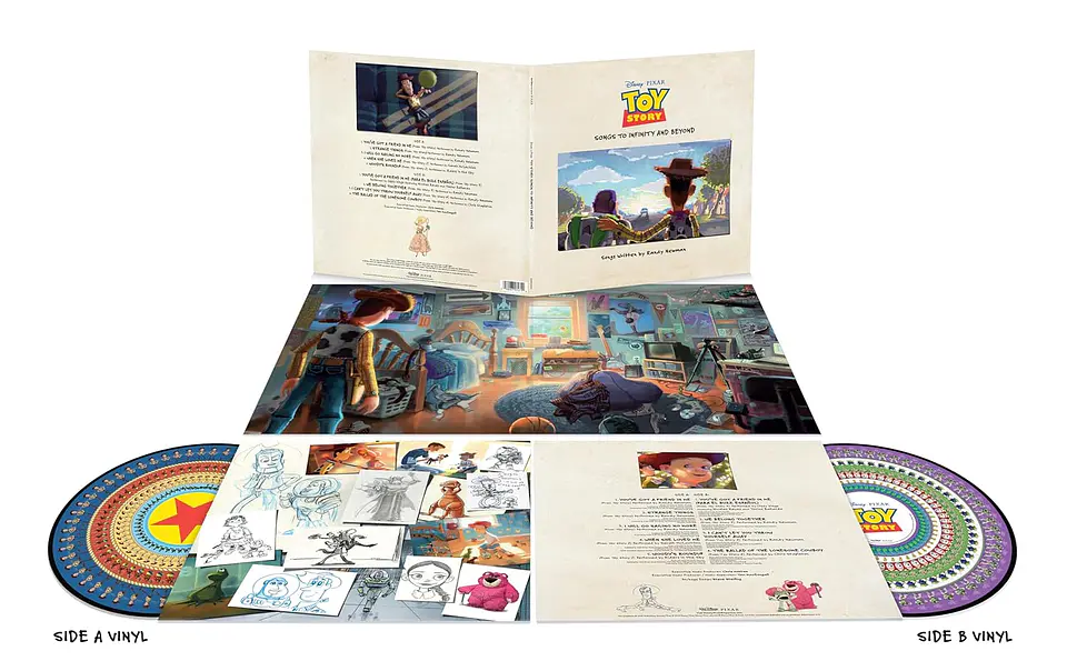 Vinilo Toy Story Songs To Infinity & Beyond 30Th Anniversary Zoetrope LP  3