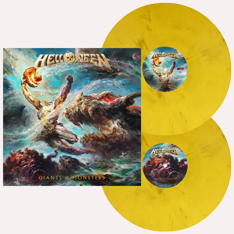 Helloween Giants & Monsters Yellow Marble LP Vinilo (PREVENTA) 1