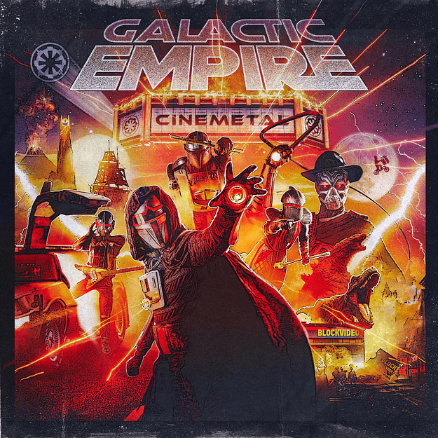 Vinilo Galactic Empire Cinemetal Eruption Marble LP  2