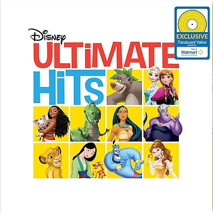 Disney Ultimate Hits Translucent Yellow Colored LP Vinilo 