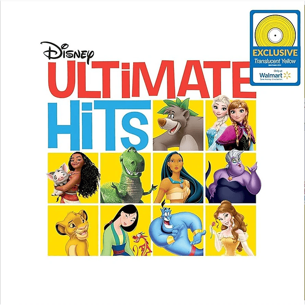 Disney Ultimate Hits Translucent Yellow Colored LP Vinilo  2
