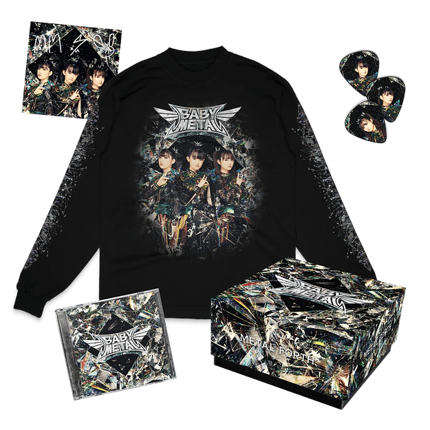 Box Set BABYMETAL Metal Forth With Signed Art Card CD 2