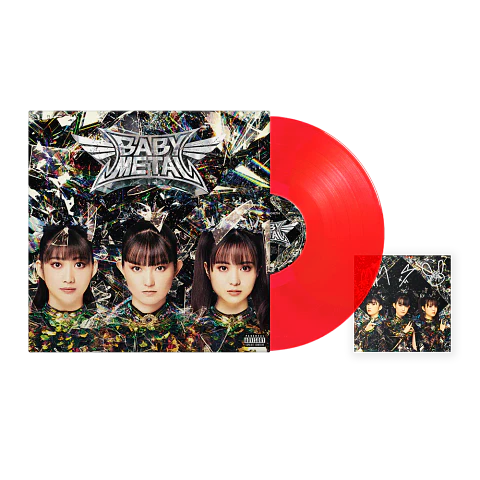 Vinilo BABYMETAL METAL FORTH Alternative Cover Red Vinyl With Signed Art Card LP 