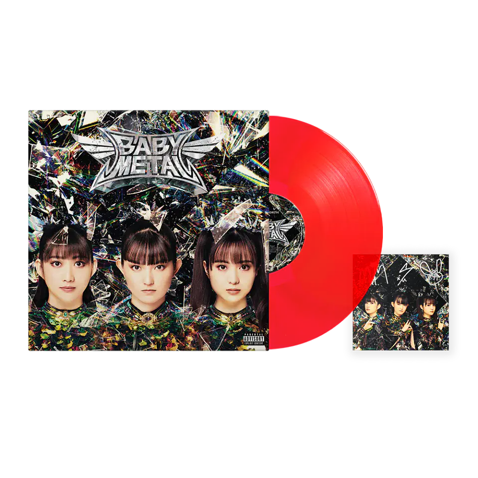 Vinilo BABYMETAL METAL FORTH Alternative Cover Red Vinyl With Signed Art Card LP  1