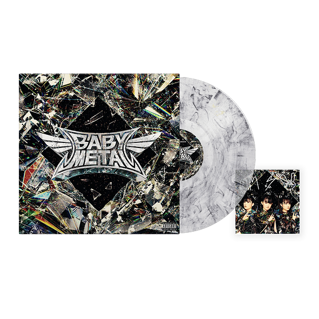 Vinilo BABYMETAL METAL FORTH White Noise Static Signed Art Card LP  1