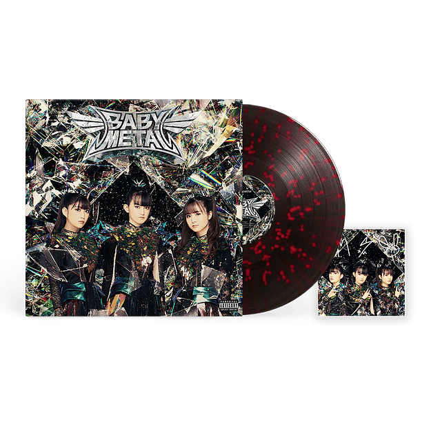 Vinilo BABYMETAL METAL FORTH Black Red Splatter With Signed Card LP  1