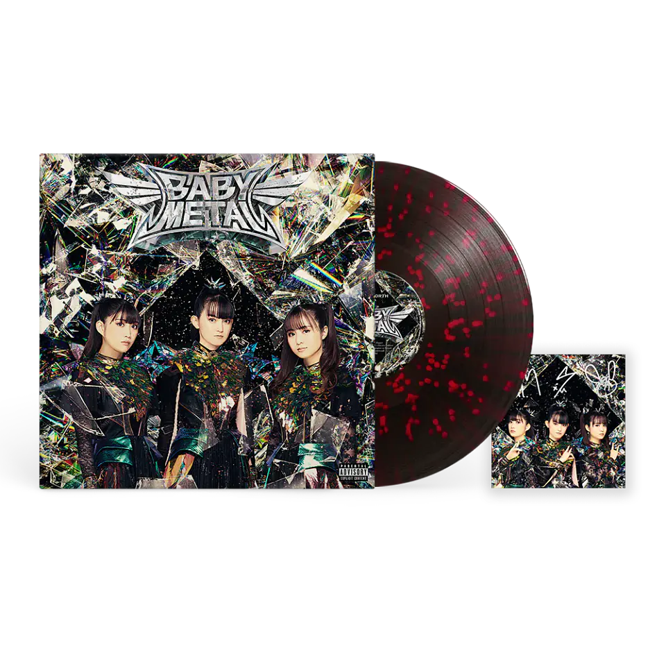 Vinilo BABYMETAL METAL FORTH Black Red Splatter With Signed Card LP  1