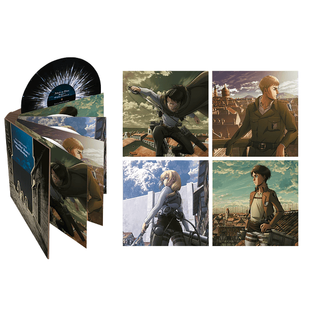 Vinilo Attack on Titan Season 3 OST Deluxe Edition 4LP  (PREVENTA) 3