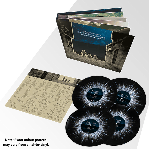 Vinilo Attack on Titan Season 3 OST Deluxe Edition 4LP  (PREVENTA) 2