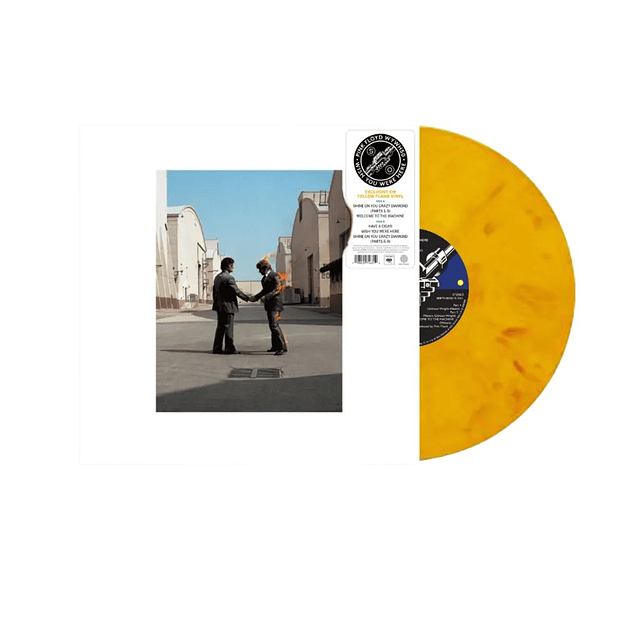 Pink Floyd Wish You Were Here 50th Anniversary Yellow Flame LP Vinilo (PREVENTA) 1