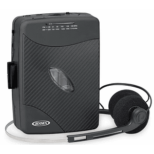 Jensen SCR-75-HP Classic Personal Cassette Player with AM FM Radio 