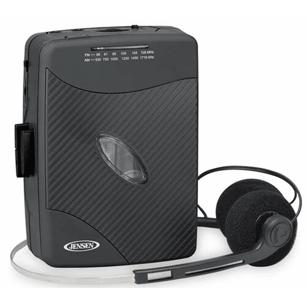 Jensen SCR-75-HP Classic Personal Cassette Player with AM FM Radio  1