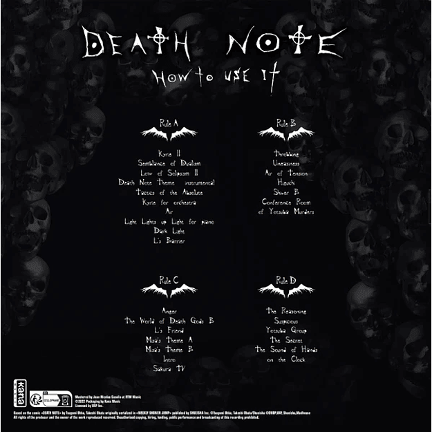 Vinilo Death Note Original Soundtrack Vol.2 2LP (PREVENTA) 4