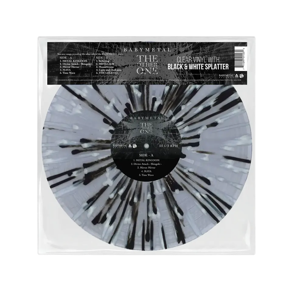 Vinilo BABYMETAL The Other One Clear With Black & White Splatter LP  1