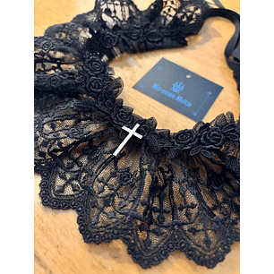 Moi-même-Moitié Mana cross arch choker original 