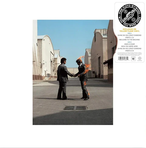 Vinilo Pink Floyd Wish You Were Here 50th Anniversary Yellow Flame LP (PREVENTA)