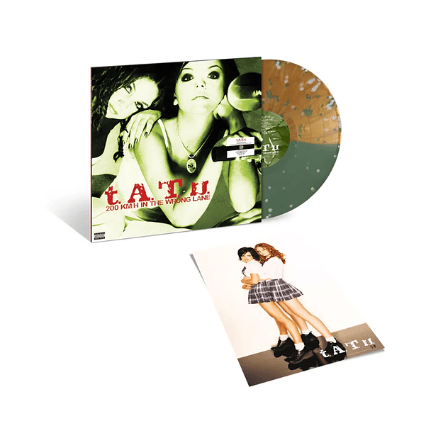 Vinilo T.A.T.U. 200 Km/H In The Wrong Lane (X) Green/Gold Nugget Split Splatter LP (PREVENTA) 1