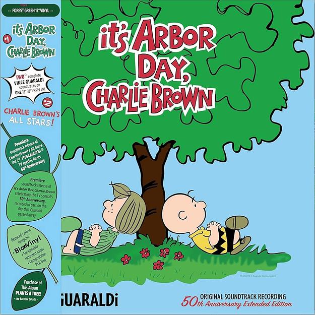 Vinilo Vince Guaraldi It's Arbor Day, Charlie Brown / All Stars! 50th Extended/60th Anniversary Forest Green LP  (PREVENTA) 2