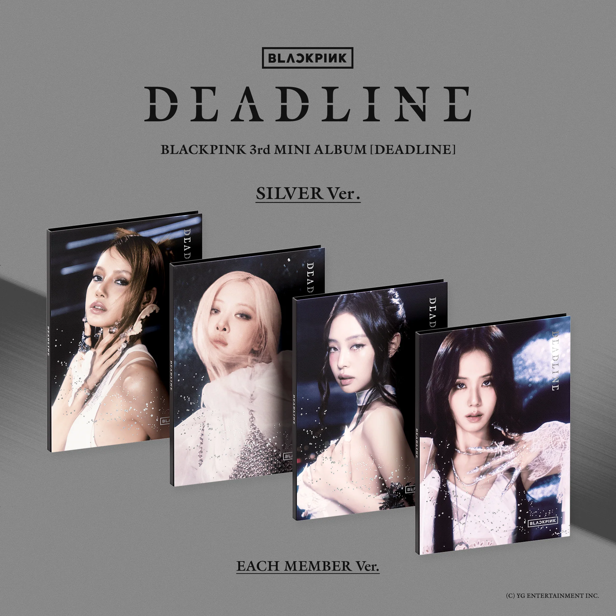 CD Blackpink 3rd Mini Album Deadline Silver Ver