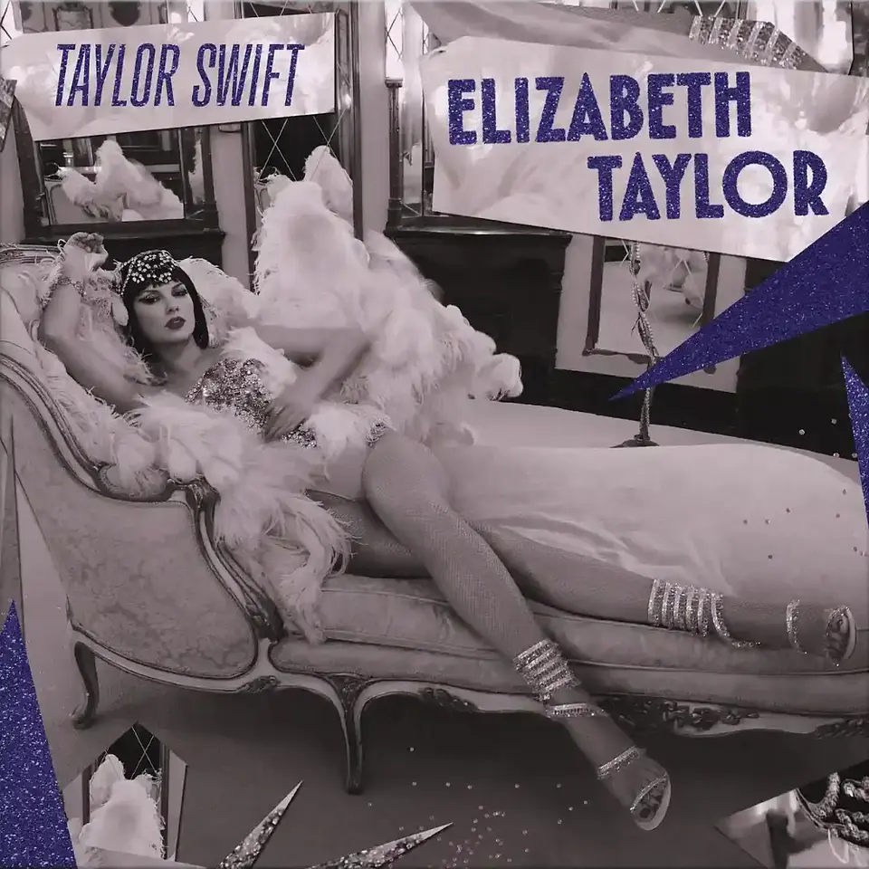 Vinilo Taylor Swift Elizabeth Taylor LTD Cry My Eyes Violet Glitter 7