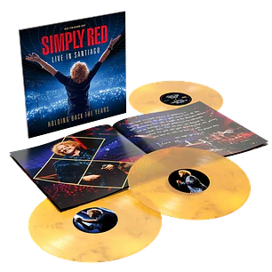 Vinilo Simply Red Holding Back the Years: Live in Santiago Yellow Marble 3LP (PREVENTA)