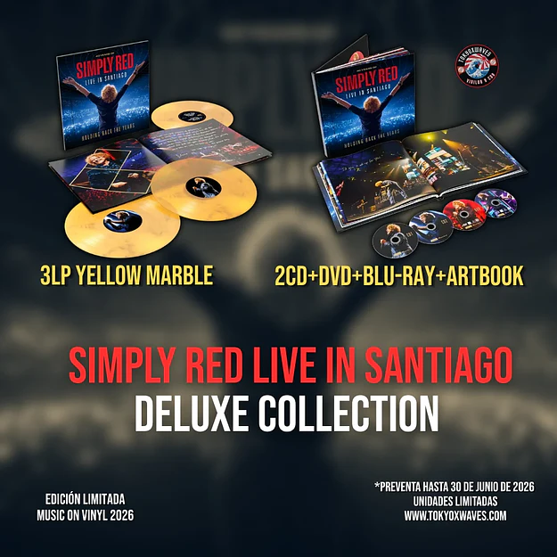 Simply Red 40 Years Of Simply Red: Live in Santiago Deluxe Collection 3LP + 2CD + DVD + Blu-Ray + Artbook Music On Vinyl 2026 (PREVENTA) 1
