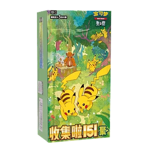Pokémon TCG 151 Collect Gather Pikachu Edition Booster Box Versión China 