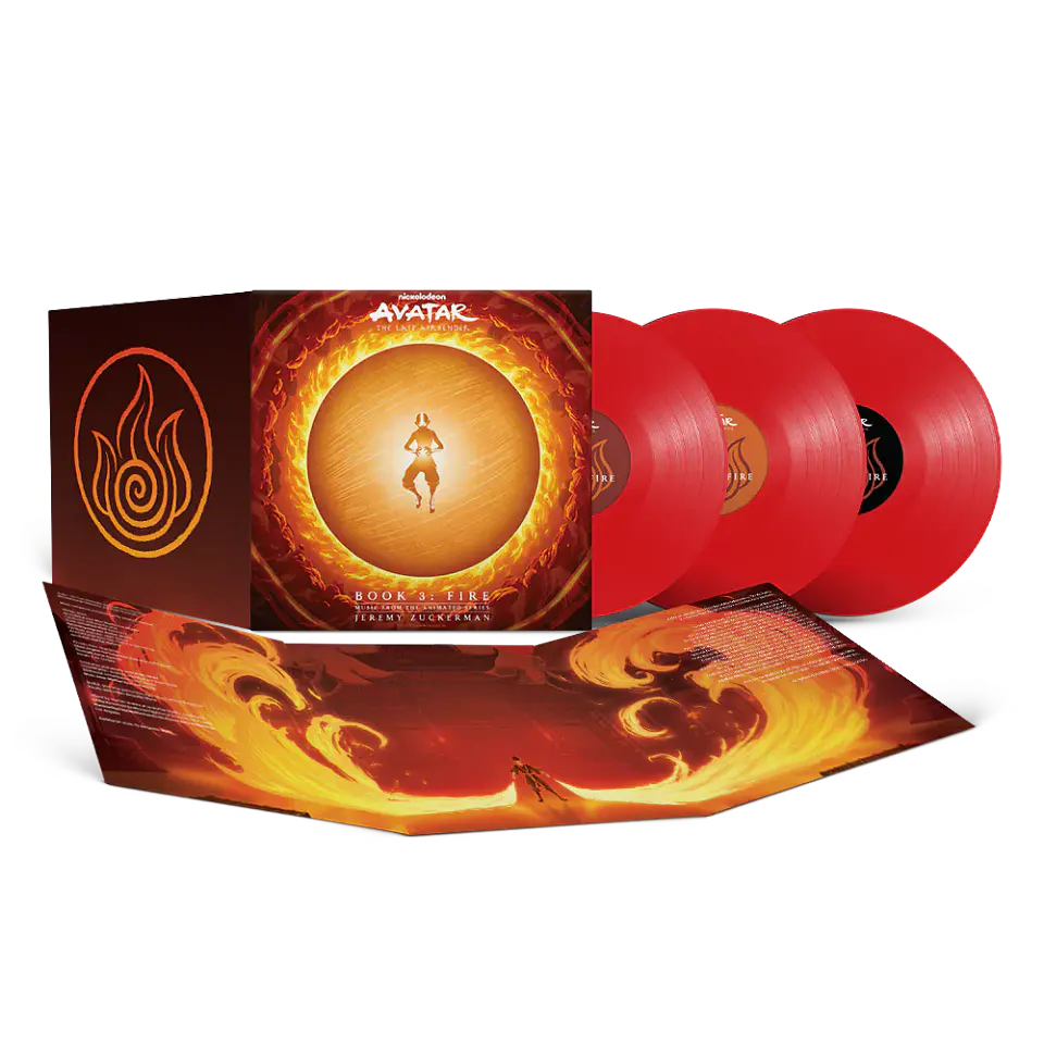Vinilo Avatar: The Last Airbender Book 3: Fire Red 3LP (PREVENTA) 1