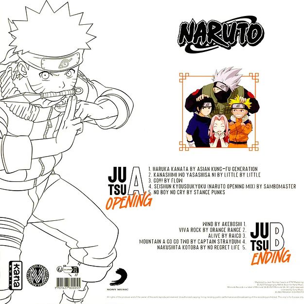Vinilo Naruto Best Collection Exclusive White Edition LP (PREVENTA) 3