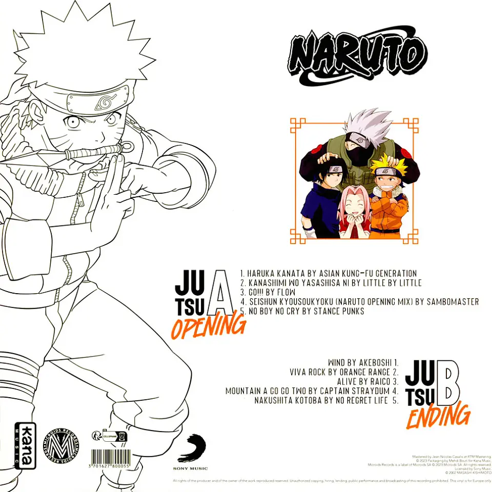 Vinilo Naruto Best Collection Exclusive White Edition LP (PREVENTA) 3